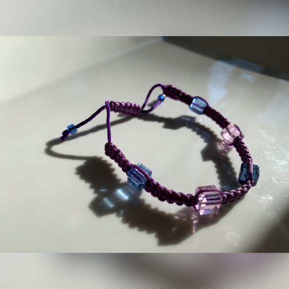 Swarovski Beaded Crochet Handmade Bracelet - Picture 3 of 4